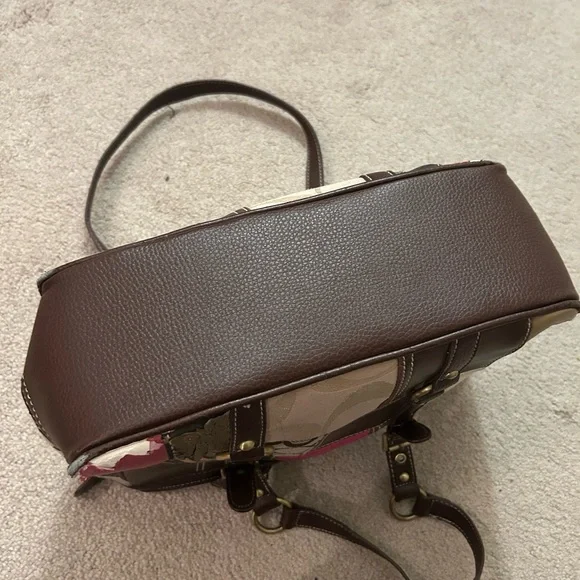 Coach copy Y2K Patchwork Tote Bag - Brown, Pink, Gold - Picture 6 of 10